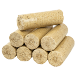 Briquetas de madera redondas – Palet de 1.000 kg – Madera de coníferas - Imagen 2